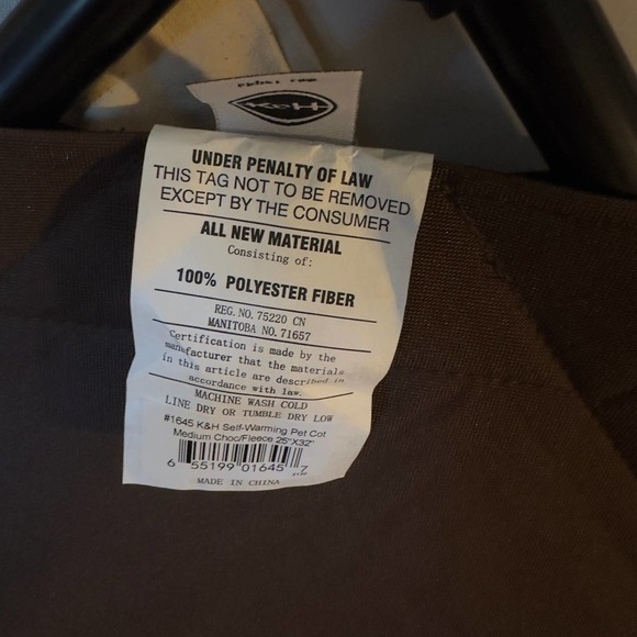 K&H Dog Warming Cot Elevated Dog Bed, Chocolate/Fleece Medium 25 X 32 X 7 Inches - Picture 7 of 10